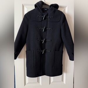 Polo Ralph Lauren Boy's Black Toggle Duffle Wool  Coat size 10
